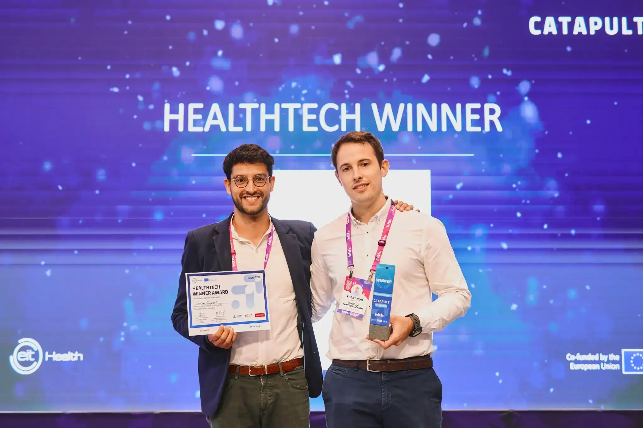Custom Surgical Recognized as The Europe’s Top Health Startups at HLTH Europe 2025